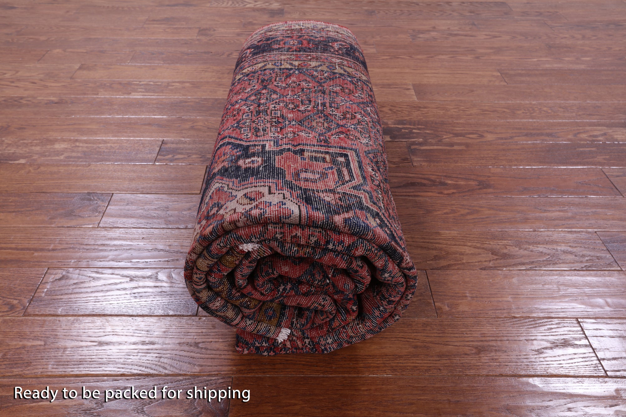 Red New Persian Hamadan Area Rug - 5' 8" X 11' 0" - Golden Nile