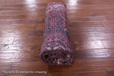 Black Hand Knotted New Authentic Persian Hamadan Wool Rug - 5' 5" X 10' 0" - Golden Nile