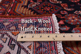 Black Hand Knotted New Authentic Persian Hamadan Wool Rug - 5' 5" X 10' 0" - Golden Nile