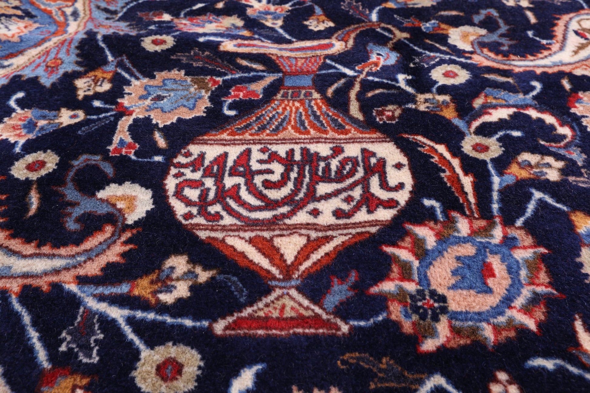 Blue New Authentic Persian Kashmar Area Rug - 10' 1" X 12' 7" - Golden Nile