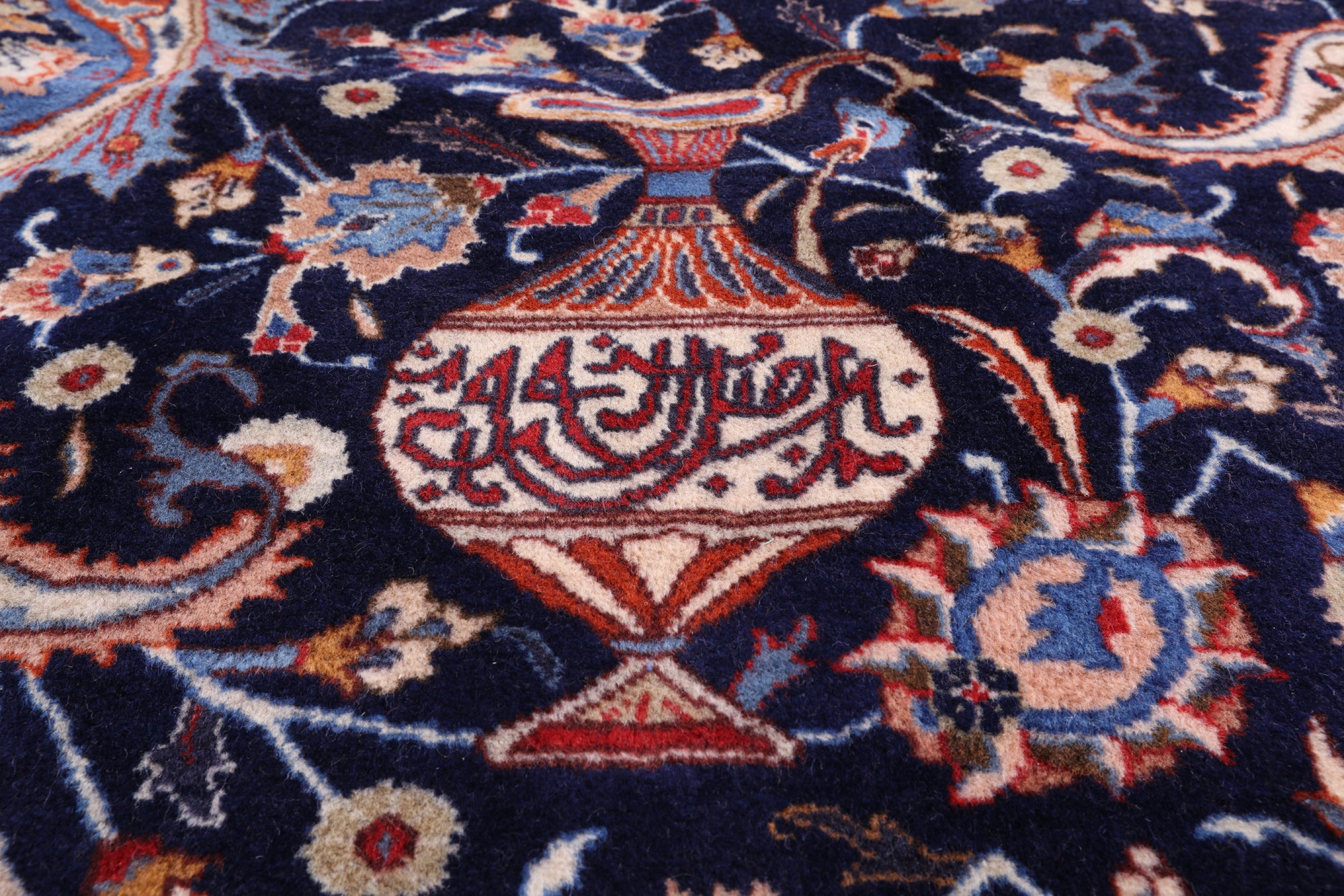 Blue New Authentic Persian Kashmar Area Rug - 10' 1" X 12' 7" - Golden Nile