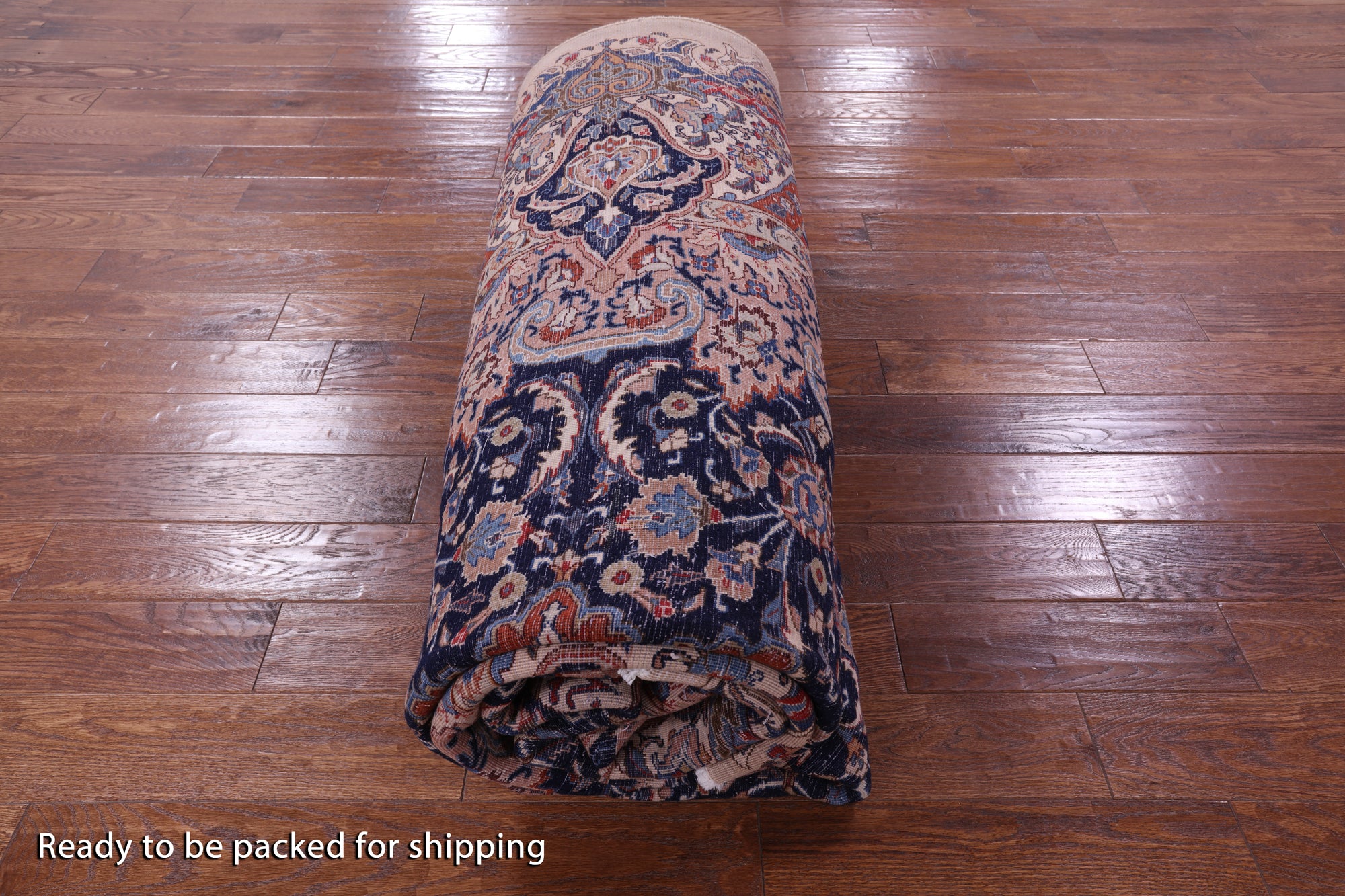 Blue New Authentic Persian Kashmar Area Rug - 10' 1" X 12' 7" - Golden Nile