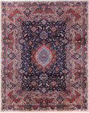 Blue New Authentic Persian Kashmar Area Rug - 10' 1" X 12' 7" - Golden Nile