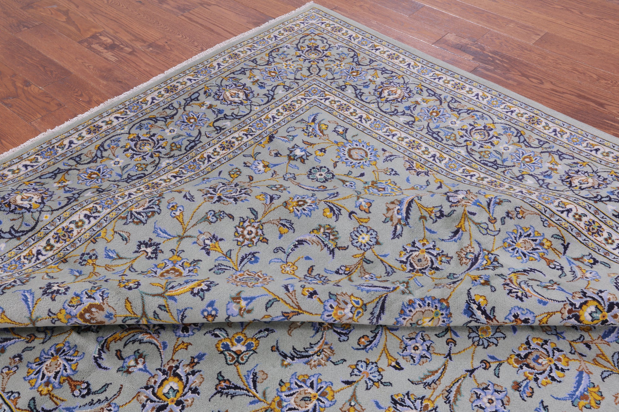 New Authentic Persian Kashan Area Rug - 9' 4" X 12' 8" - Golden Nile
