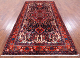 Black New Authentic Persian Nahavand Area Rug - 5' 6" X 10' 2" - Golden Nile