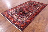 Black New Authentic Persian Nahavand Area Rug - 5' 6" X 10' 2" - Golden Nile