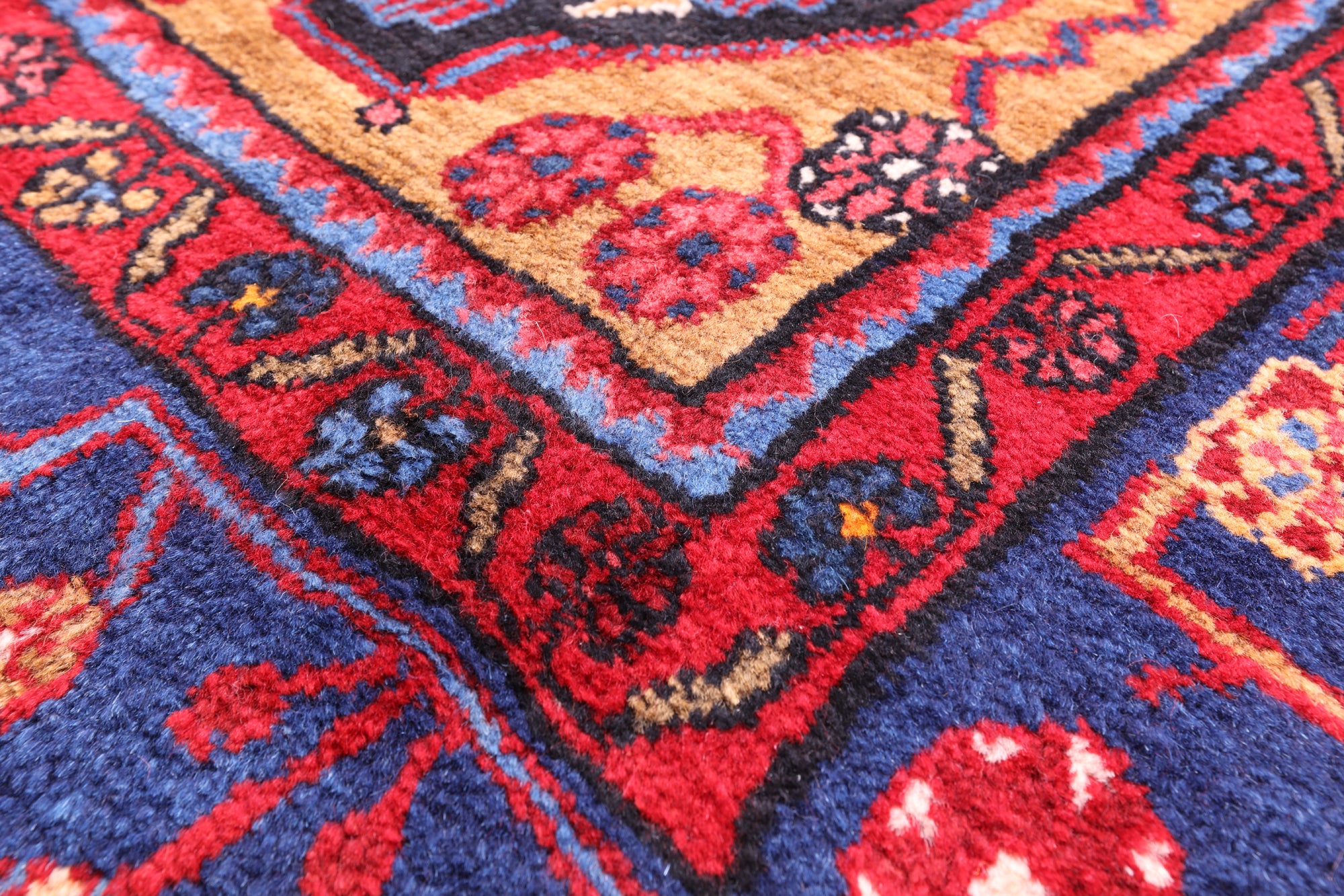 Black New Persian Nahavand Handmade Area Rug - 5' 4" X 12' 0" - Golden Nile