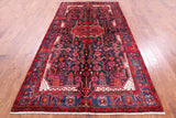 Black New Authentic Persian Nahavand Hand Knotted Rug - 5' 5" X 9' 10" - Golden Nile