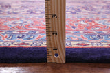 Blue New Persian Sarouk Handmade Rug - 9' 3" X 12' 6" - Golden Nile
