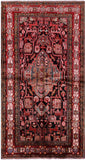Black New Persian Nahavand Hand Knotted Area Rug - 5' 2" X 9' 8" - Golden Nile