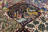 New Pictorial Scenery 10' X 12' 10" Persian Kashmar Area Rug - Golden Nile