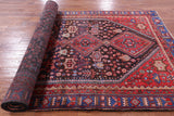 Black New Hand Knotted Persian Nahavand Wool Rug - 5' 5" X 12' 1" - Golden Nile