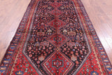 Black New Hand Knotted Persian Nahavand Wool Rug - 5' 5" X 12' 1" - Golden Nile