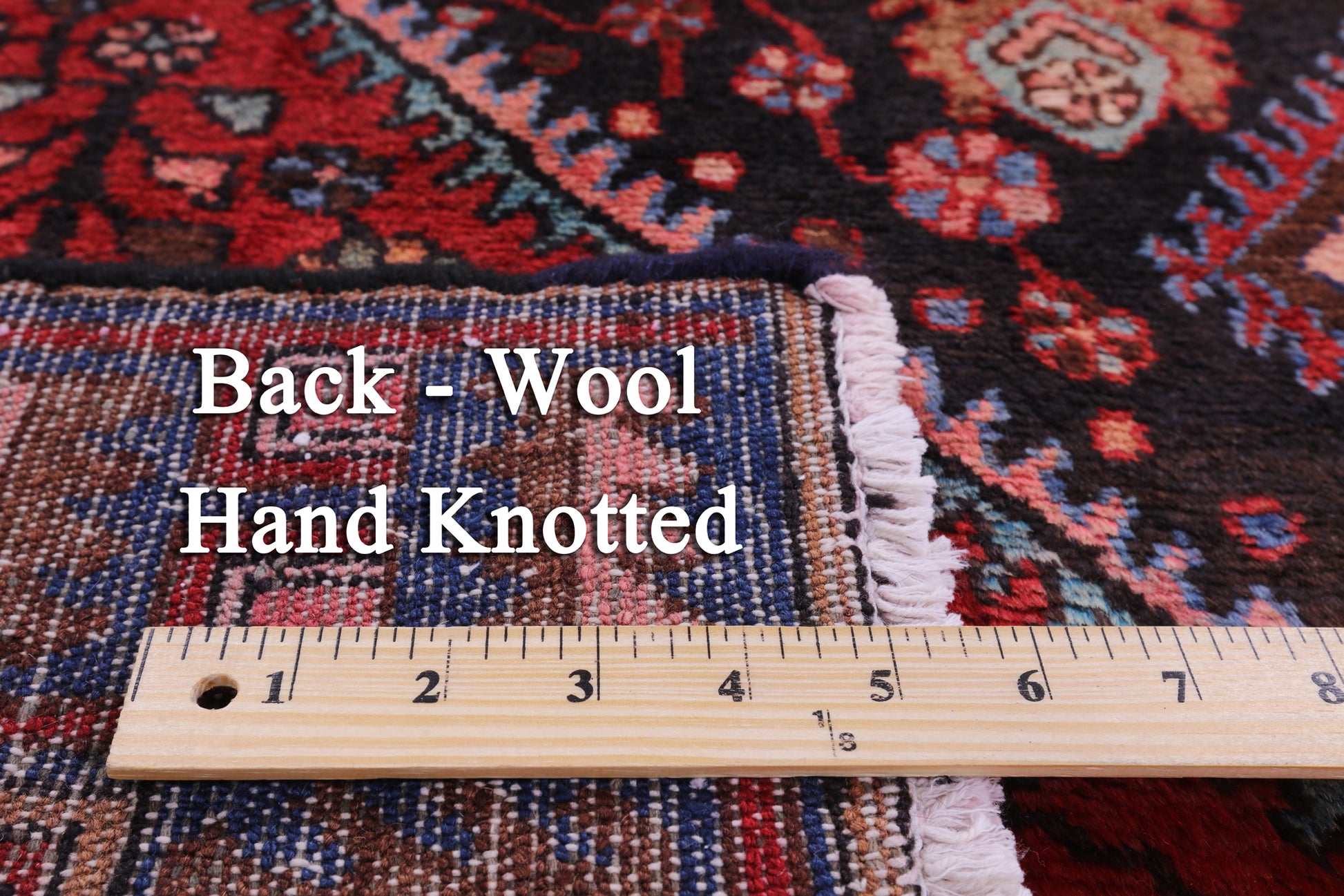 Black New Hand Knotted Persian Nahavand Wool Rug - 5' 5" X 12' 1" - Golden Nile