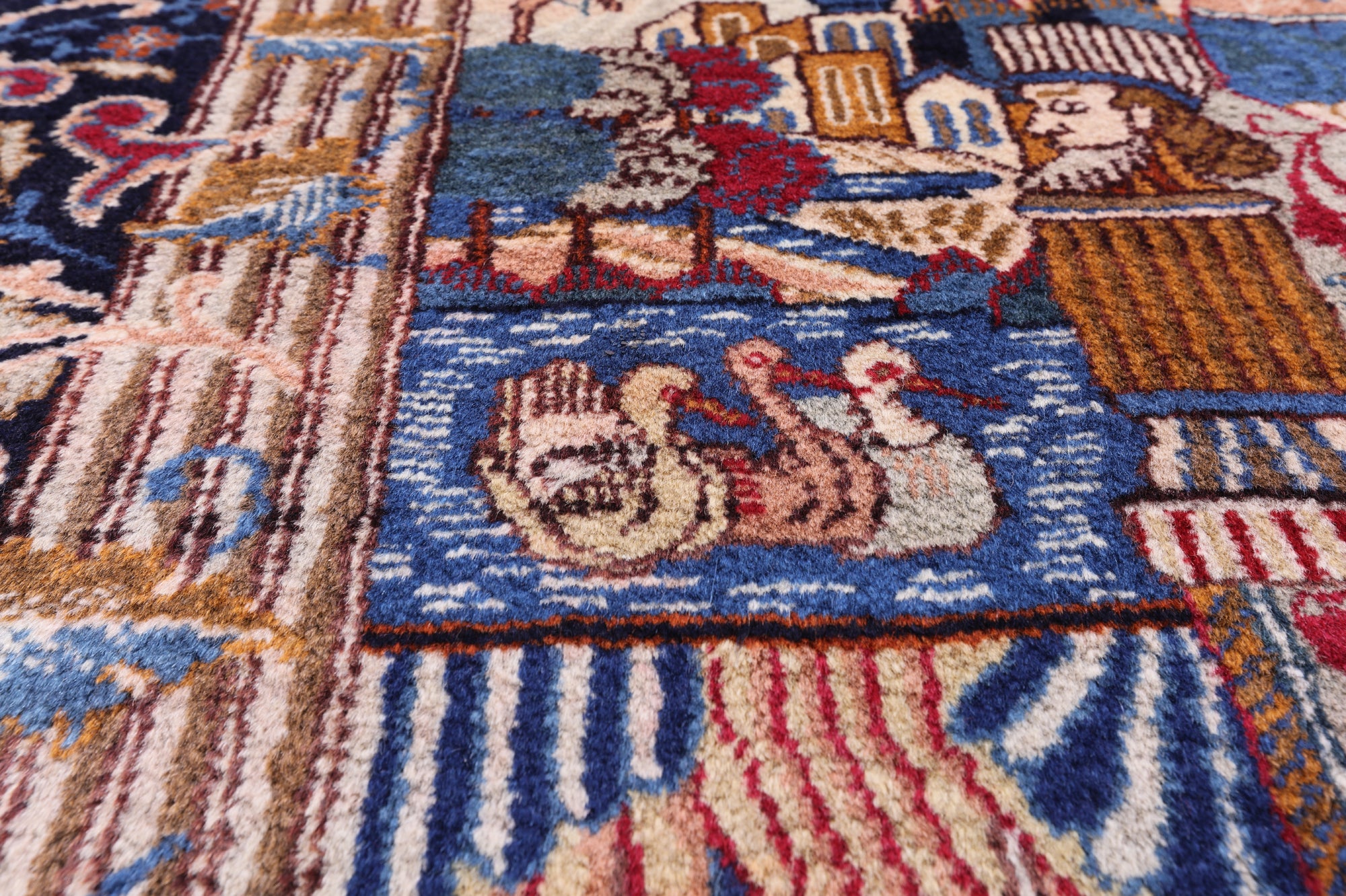 New Authentic Persian Kashmar Hand Knotted Area Rug - 9' 10" X 12' 10" - Golden Nile