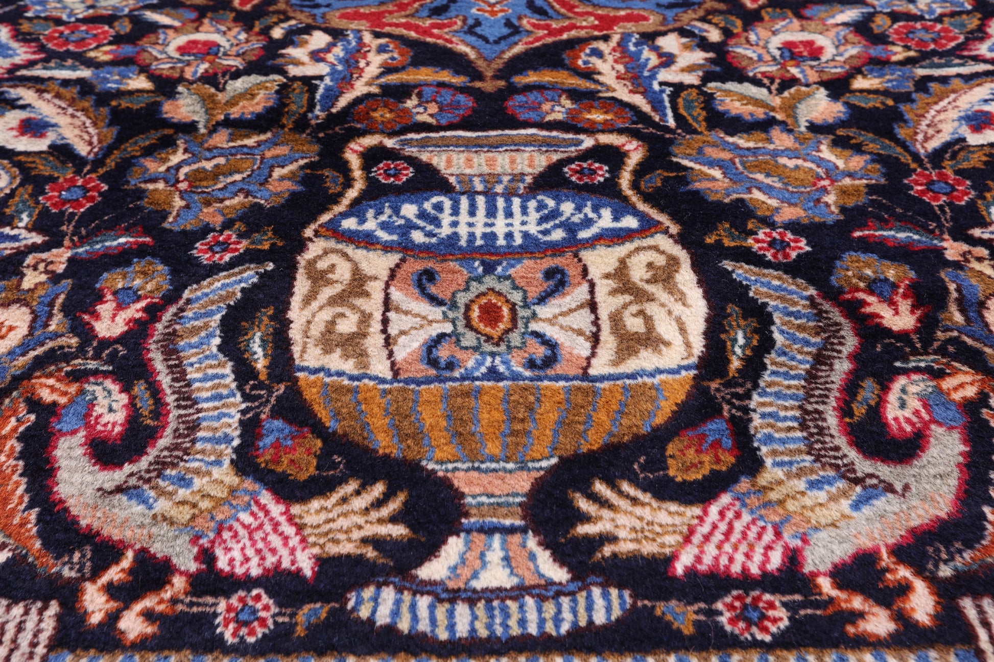 New Authentic Persian Kashmar Hand Knotted Area Rug - 9' 10" X 12' 10" - Golden Nile