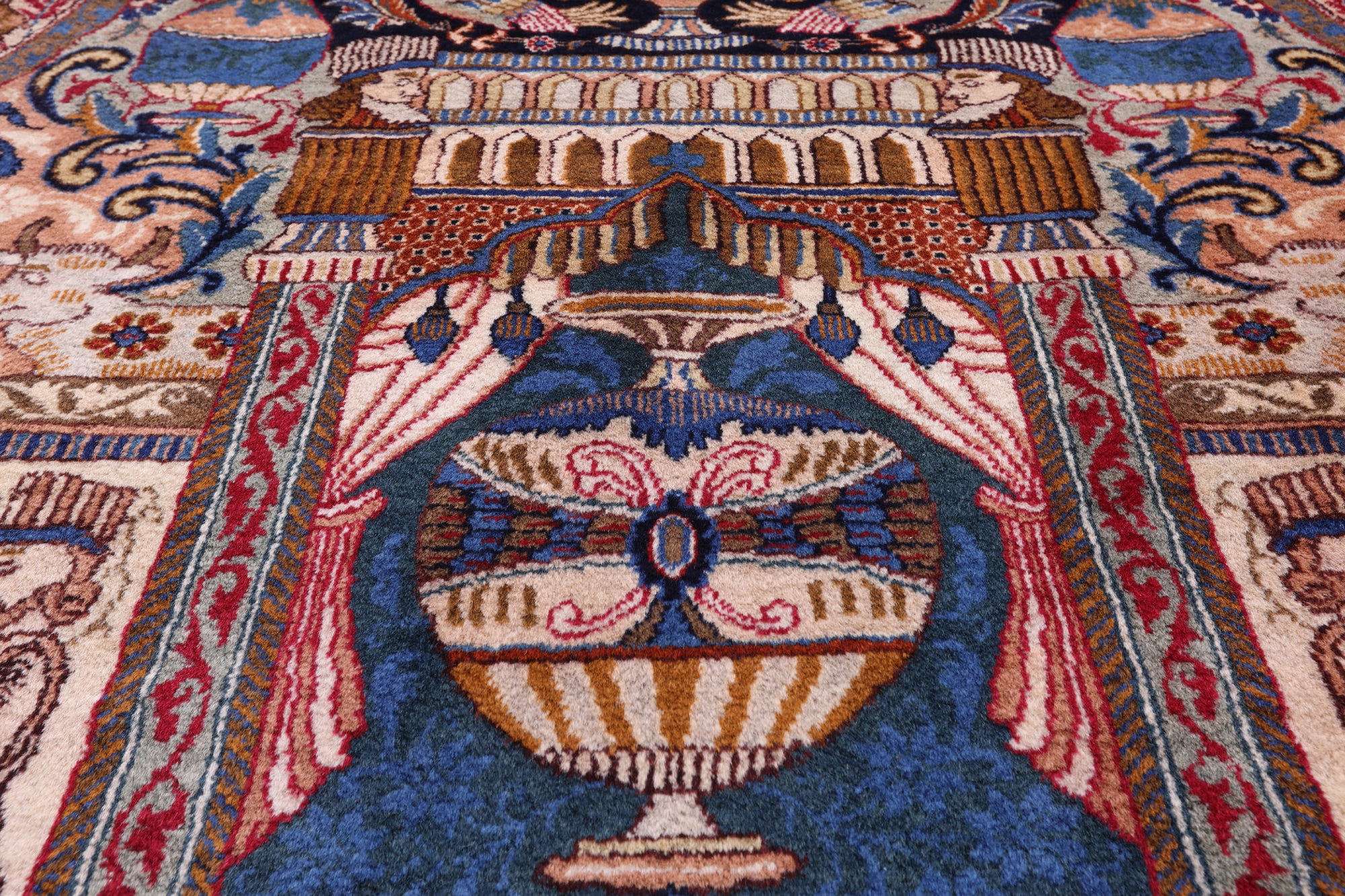 New Authentic Persian Kashmar Hand Knotted Area Rug - 9' 10" X 12' 10" - Golden Nile