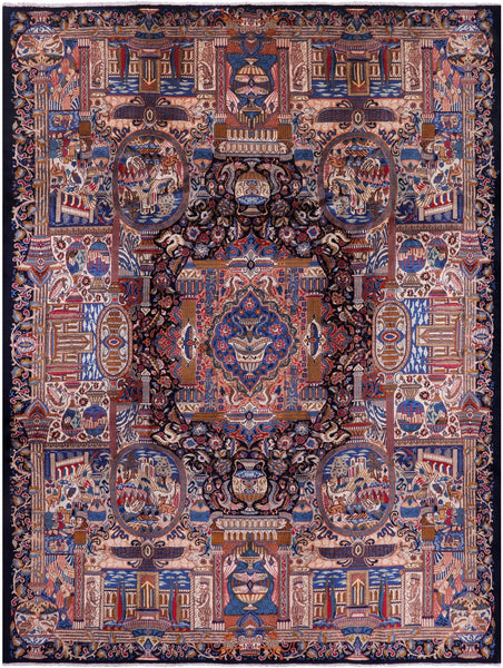 New Authentic Persian Kashmar Hand Knotted Area Rug - 9' 10" X 12' 10" - Golden Nile