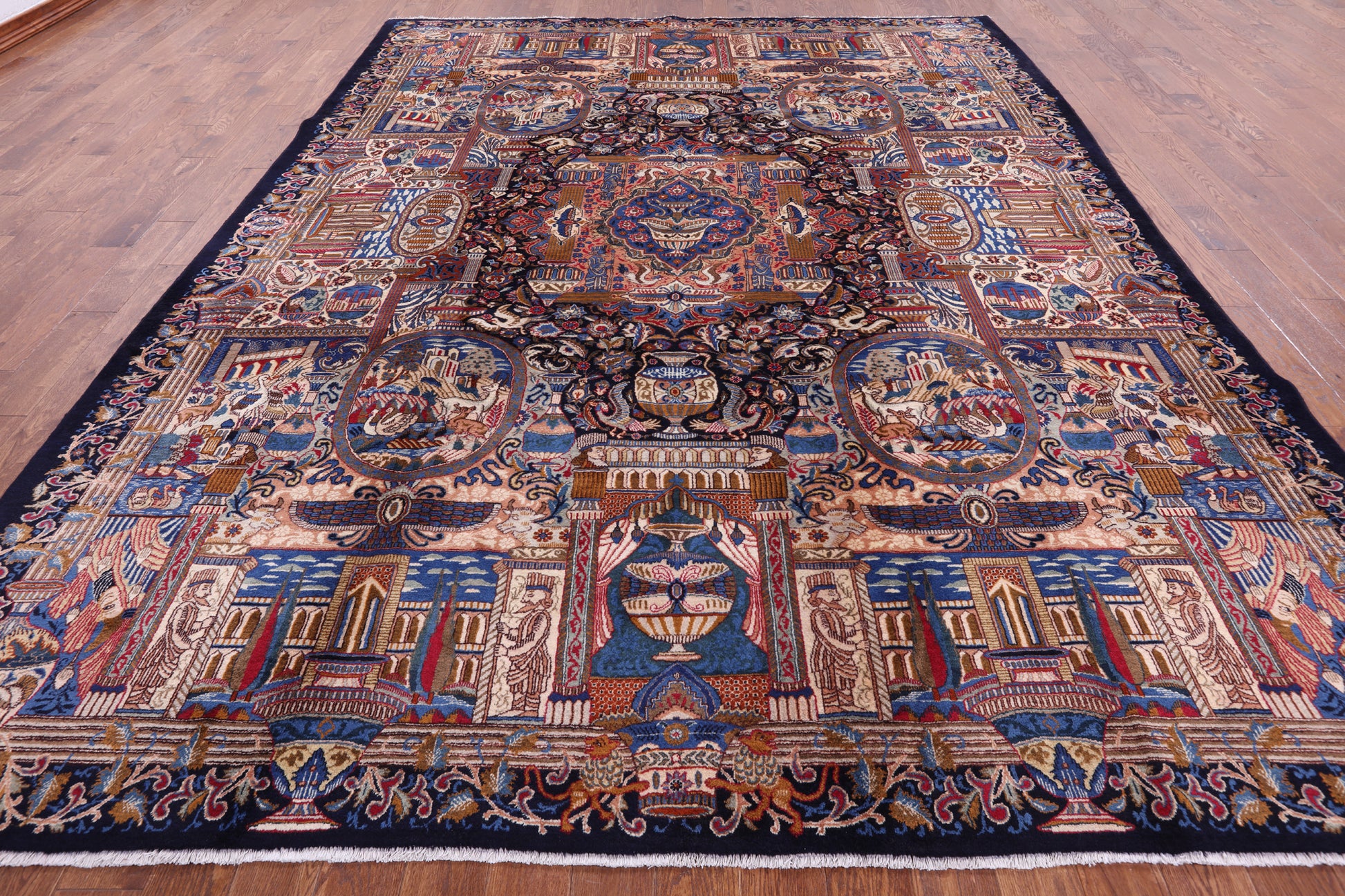 New Authentic Persian Kashmar Hand Knotted Area Rug - 9' 10" X 12' 10" - Golden Nile