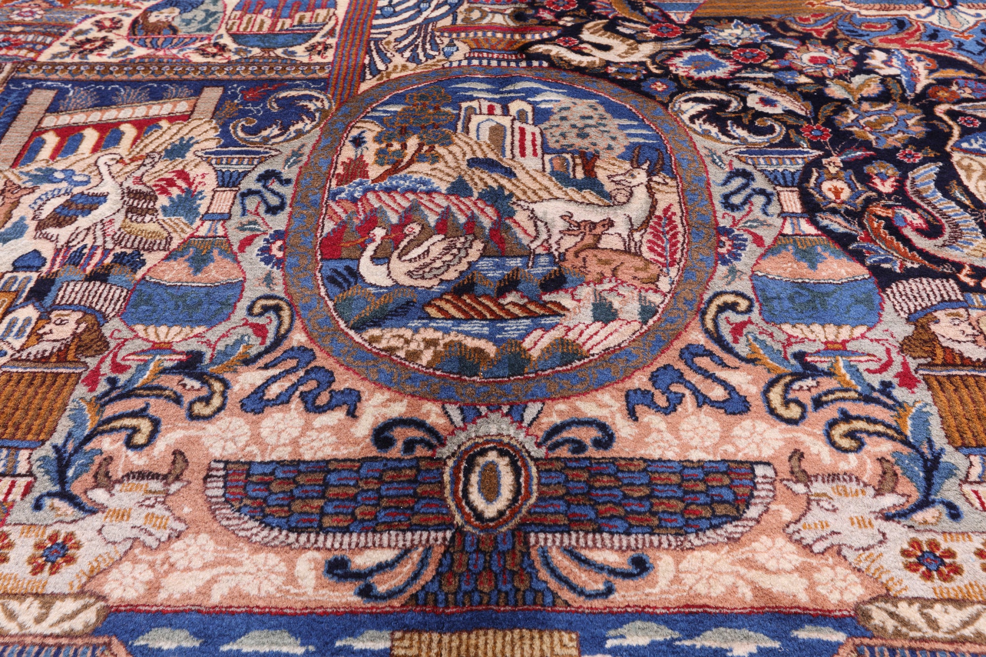 New Authentic Persian Kashmar Hand Knotted Area Rug - 9' 10" X 12' 10" - Golden Nile