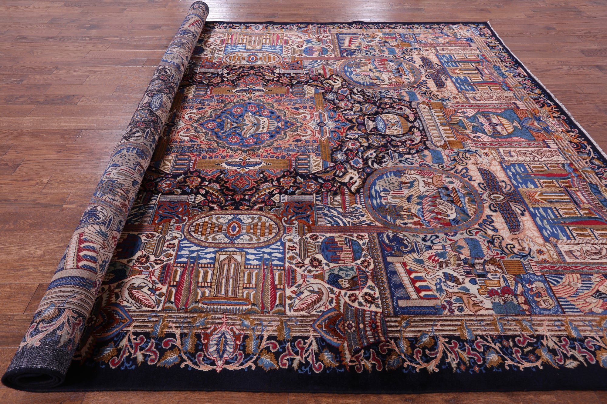 New Authentic Persian Kashmar Hand Knotted Area Rug - 9' 10" X 12' 10" - Golden Nile