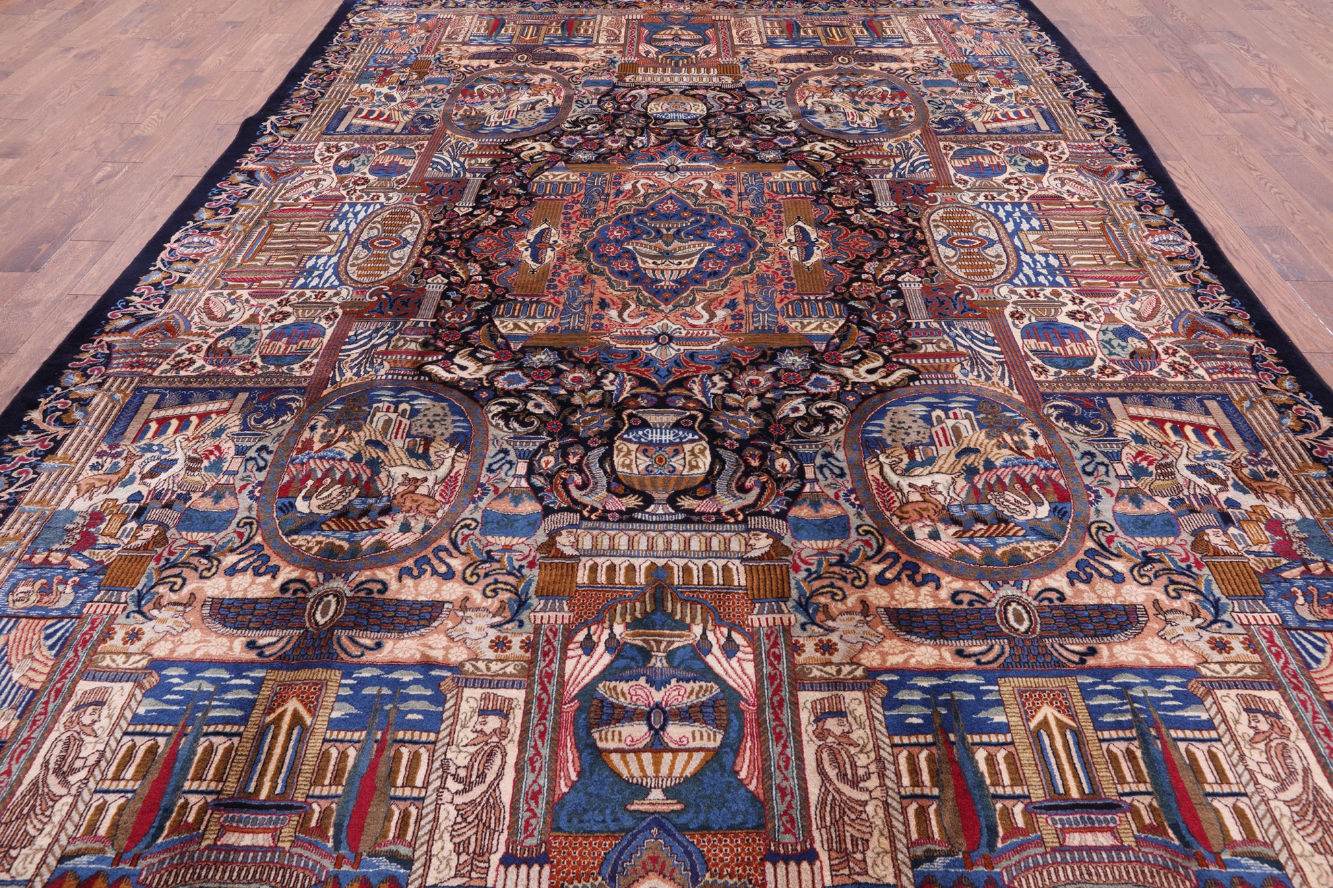 New Authentic Persian Kashmar Hand Knotted Area Rug - 9' 10" X 12' 10" - Golden Nile