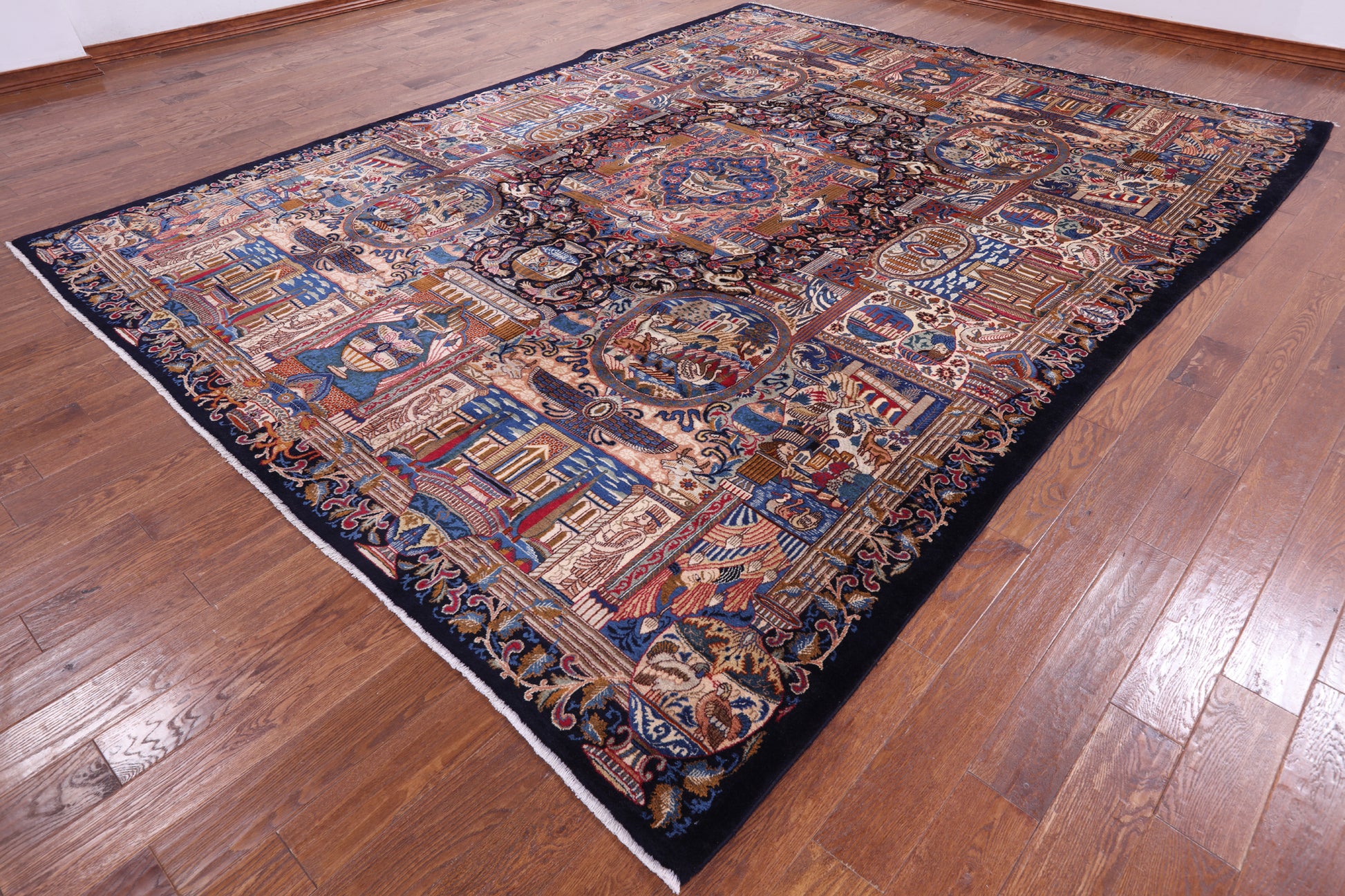 New Authentic Persian Kashmar Hand Knotted Area Rug - 9' 10" X 12' 10" - Golden Nile