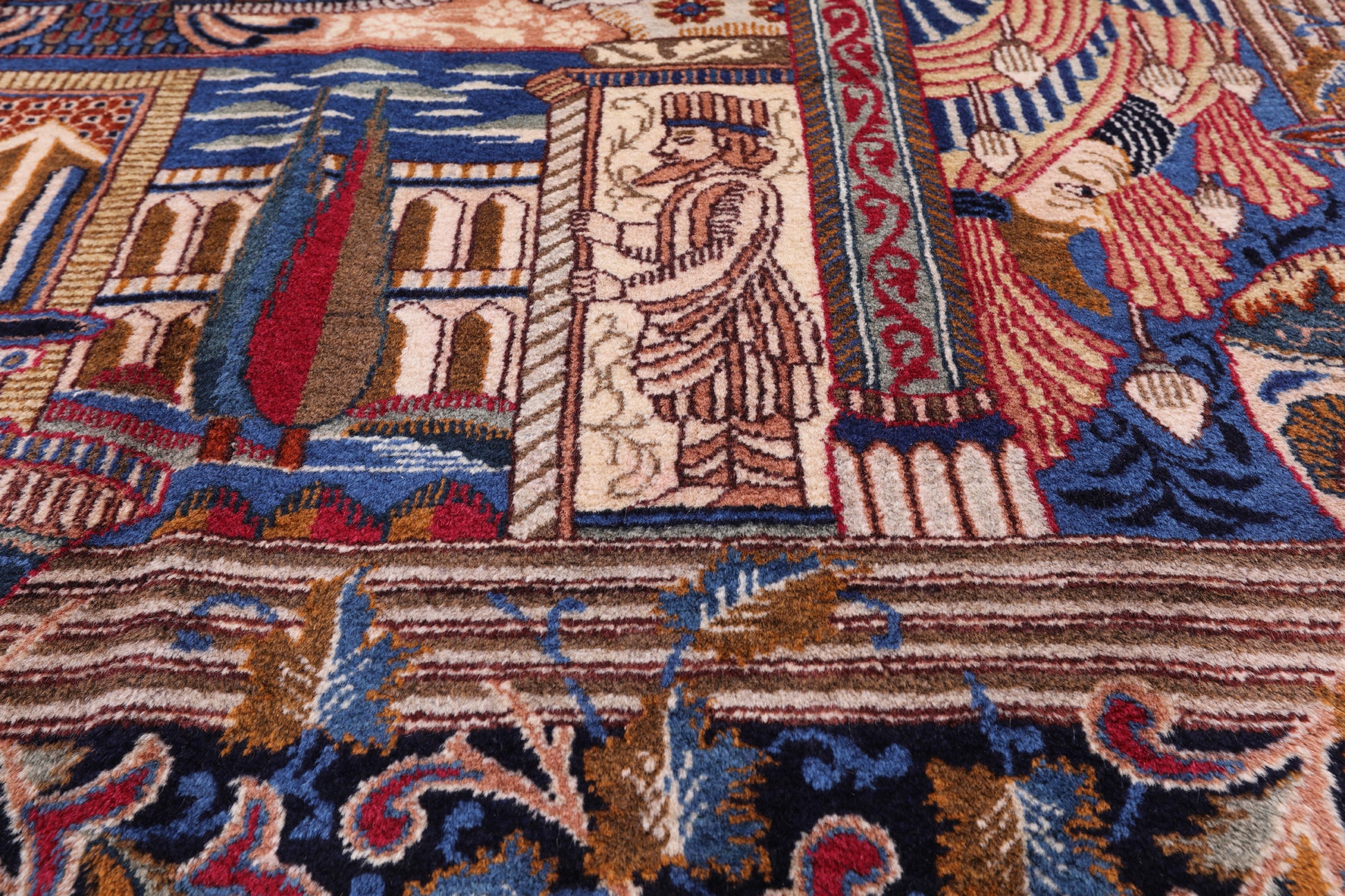 New Authentic Persian Kashmar Hand Knotted Area Rug - 9' 10" X 12' 10" - Golden Nile