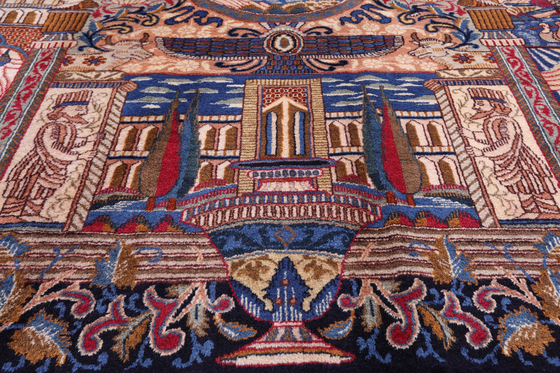 New Authentic Persian Kashmar Hand Knotted Area Rug - 9' 10" X 12' 10" - Golden Nile