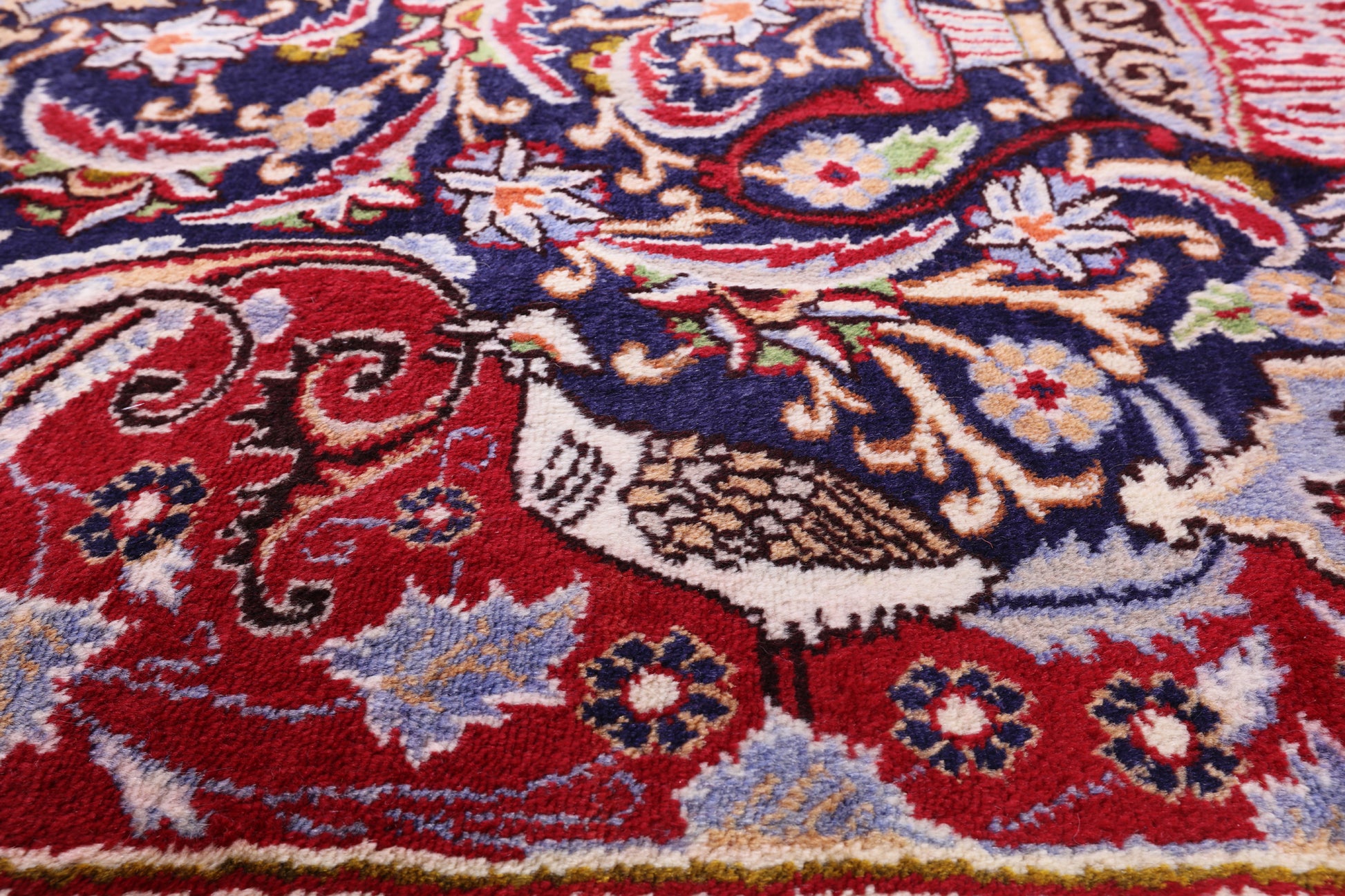 New Authentic Persian Kashmar Handmade Rug - 9' 6" X 12' 4" - Golden Nile
