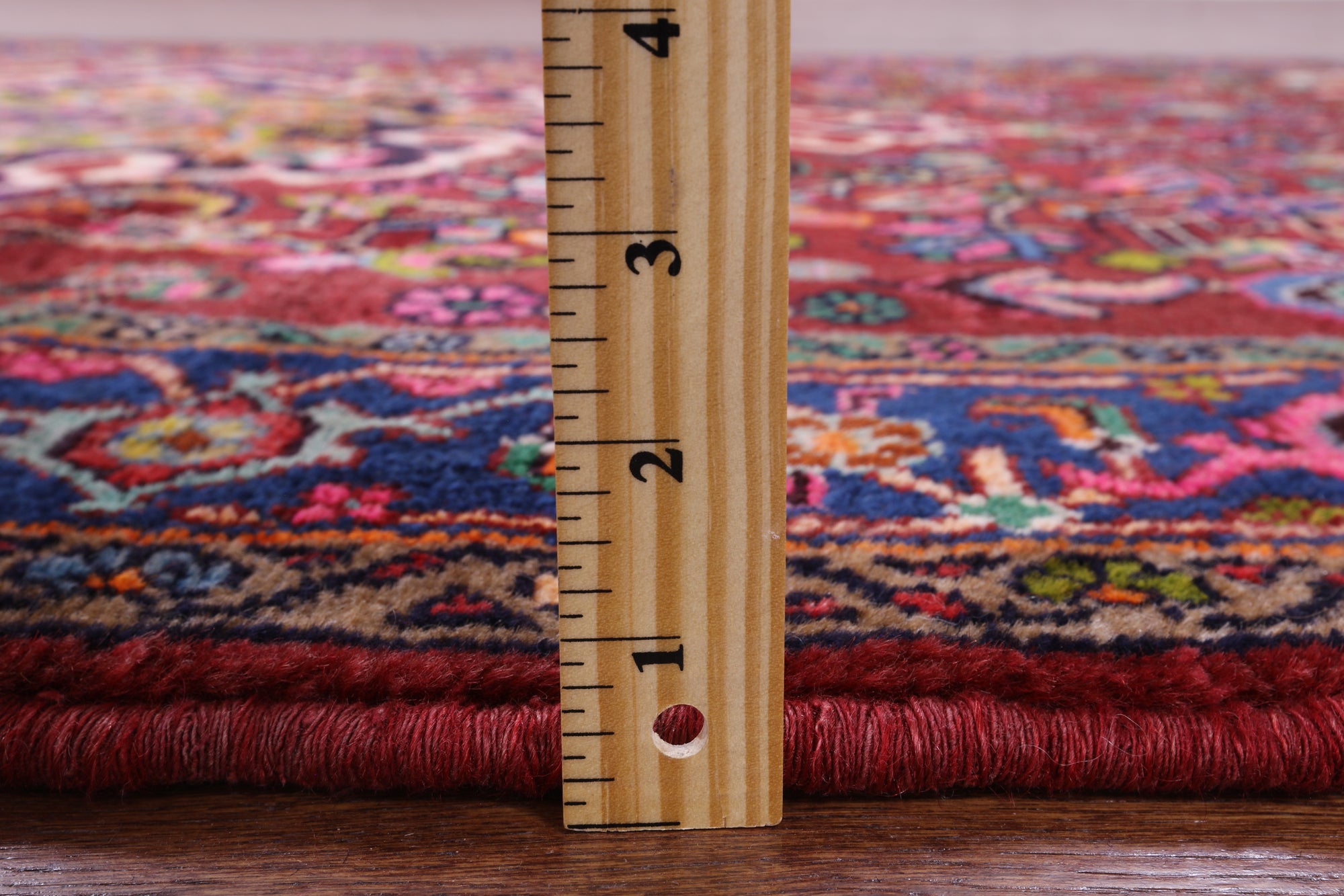 Red New Authentic Persian Hamadan Area Rug - 4' 7" X 10' 3" - Golden Nile
