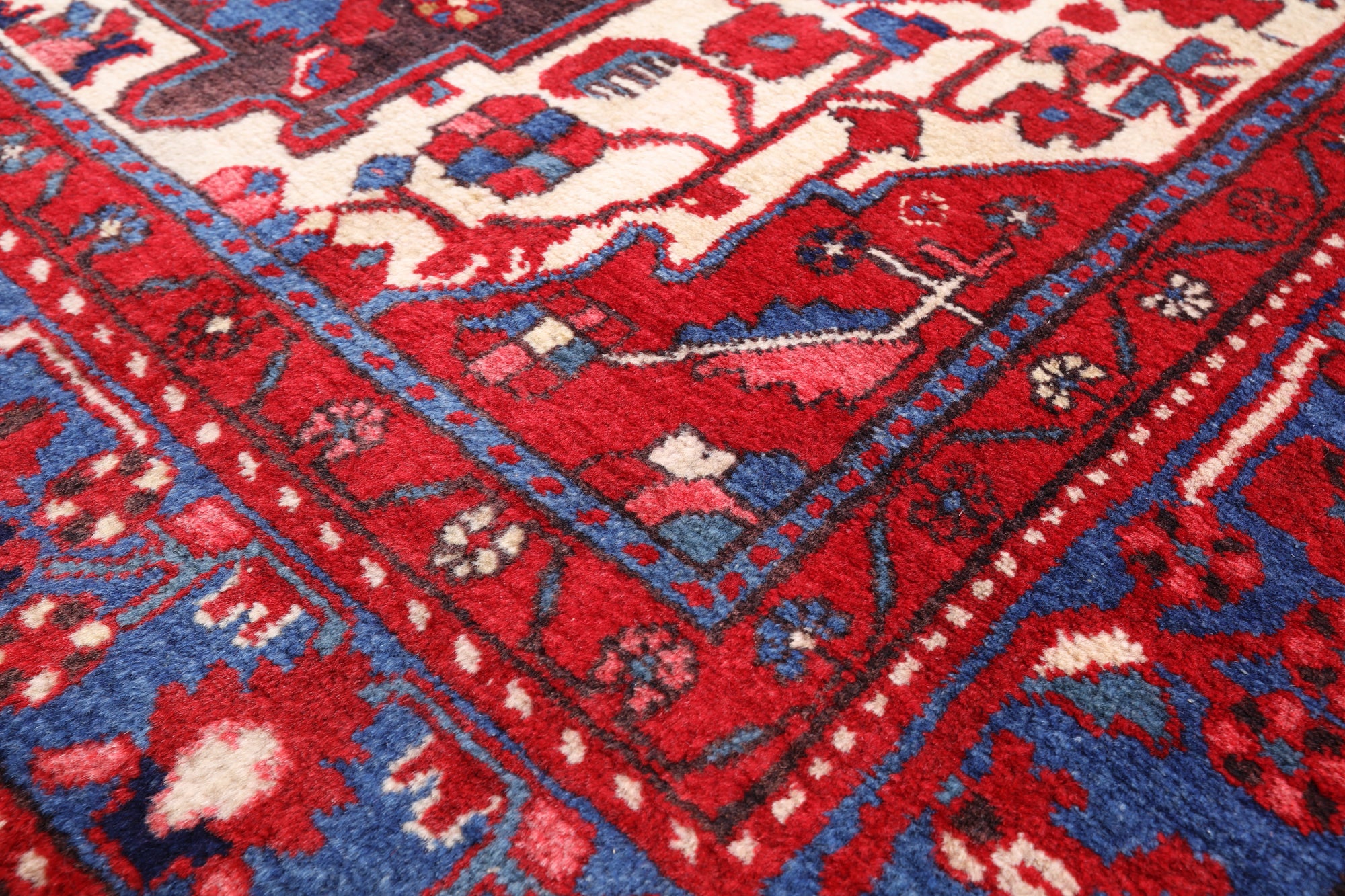 Black New Authentic Persian Nahavand Area Rug - 5' 3" X 9' 5" - Golden Nile