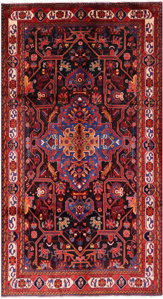New Nahavand Handmade Area Rug - 5' 8" X 10' 1" - Golden Nile