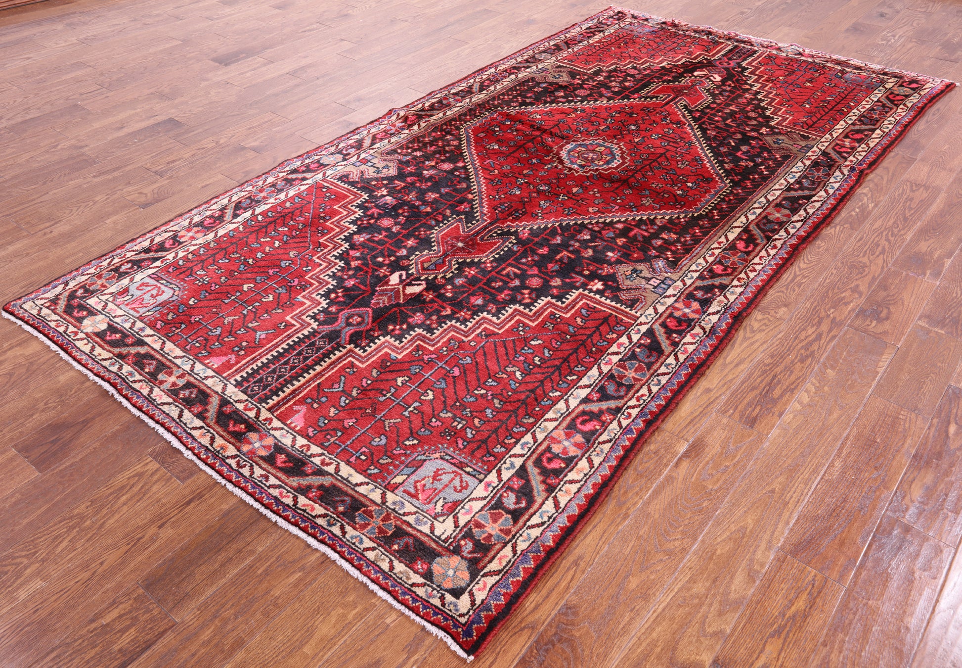 New Authentic Nahavand Persian Area Rug - 5' 2" X 10' 1" - Golden Nile