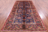 Blue New Authentic Persian Nahavand Handmade Wool Rug - 5' 7" X 10' 6" - Golden Nile
