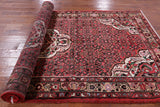 Red New Authentic Persian Hamadan Rug - 5' 1" X 10' 3" - Golden Nile