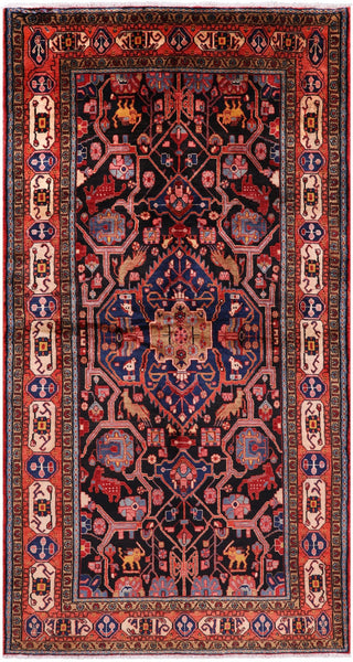New Authentic Hand Knotted Nahavand Persian Rug - 5' 6" X 10' 4" - Golden Nile