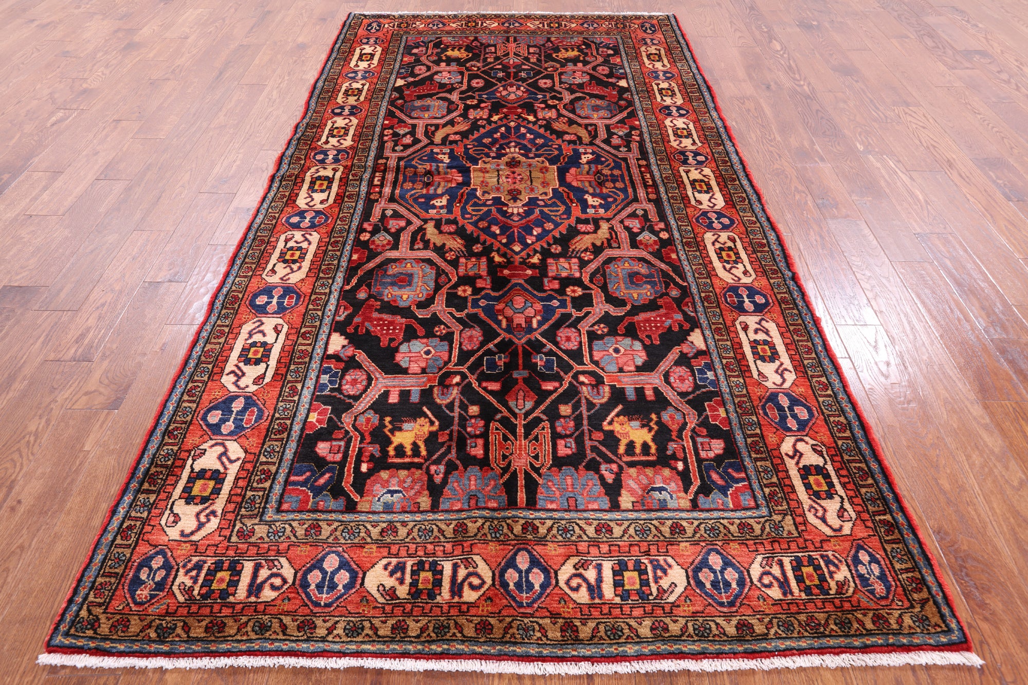 New Authentic Hand Knotted Nahavand Persian Rug - 5' 6" X 10' 4" - Golden Nile