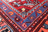 Black New Authentic Persian Nahavand Hand Knotted Rug - 5' 2" X 9' 11" - Golden Nile