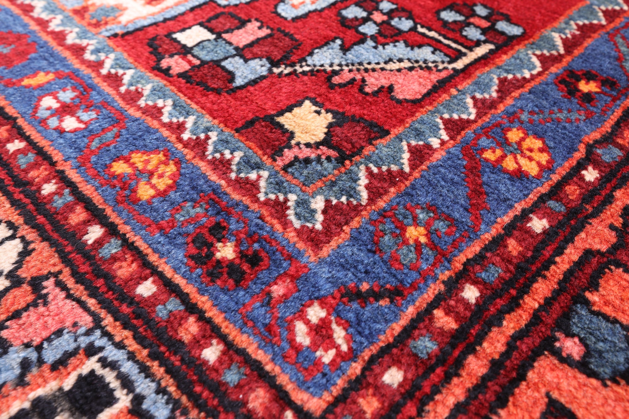 Black New Authentic Persian Nahavand Hand Knotted Rug - 5' 2" X 9' 11" - Golden Nile