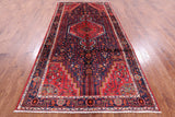 New Hand Knotted Persian Hamadan Wool Rug - 5' 2" X 10' 4" - Golden Nile