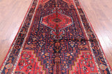 New Hand Knotted Persian Hamadan Wool Rug - 5' 2" X 10' 4" - Golden Nile