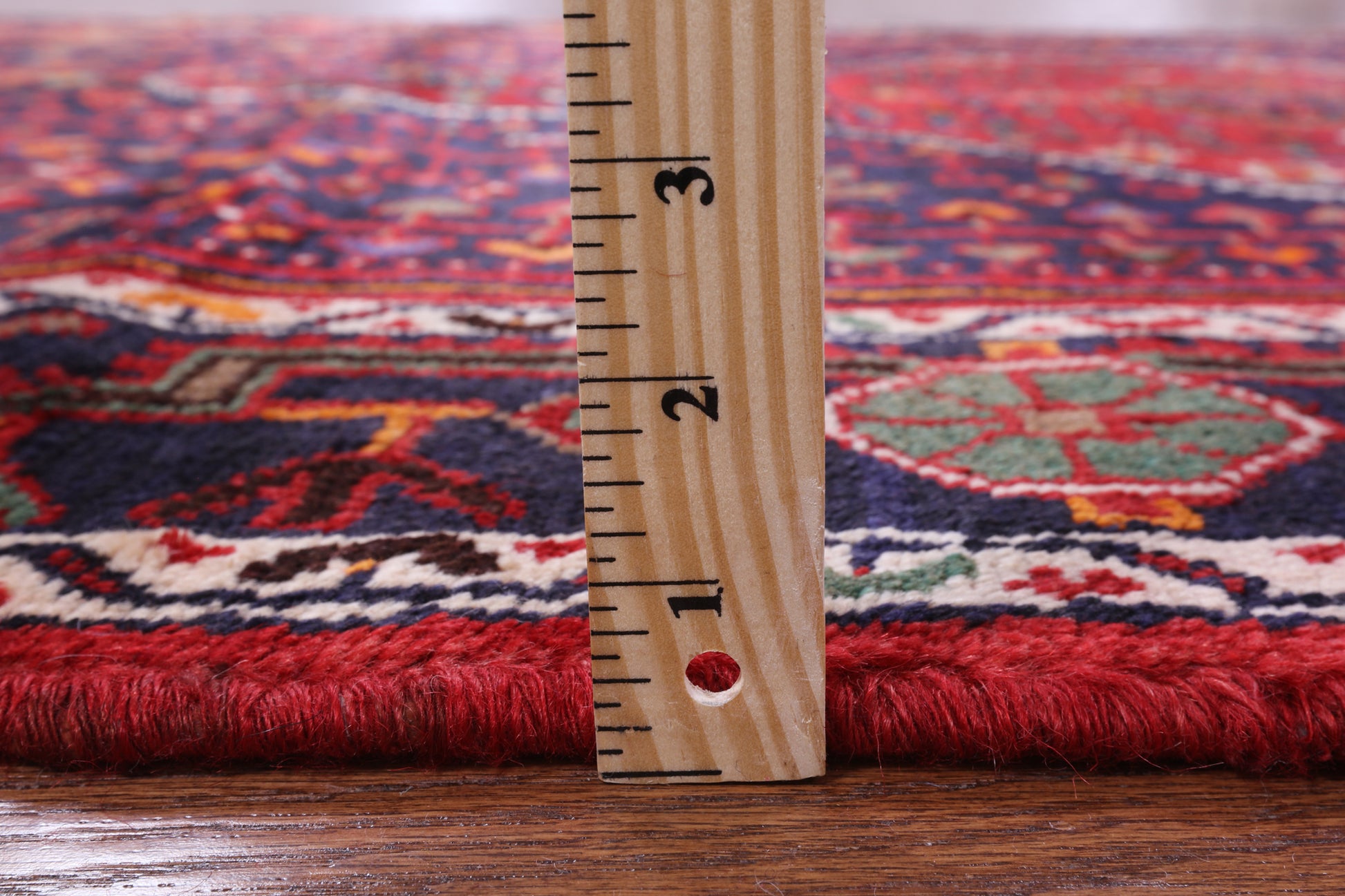 New Hand Knotted Persian Hamadan Wool Rug - 5' 2" X 10' 4" - Golden Nile