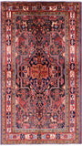 Black Authentic Persian Nahavand Handmade Area Rug - 5' 1" X 9' 0" - Golden Nile