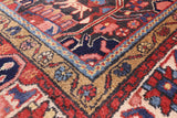 Black Authentic Persian Nahavand Handmade Area Rug - 5' 1" X 9' 0" - Golden Nile
