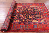 Black New Persian Nahavand Area Rug - 5' 8" X 11' 7" - Golden Nile