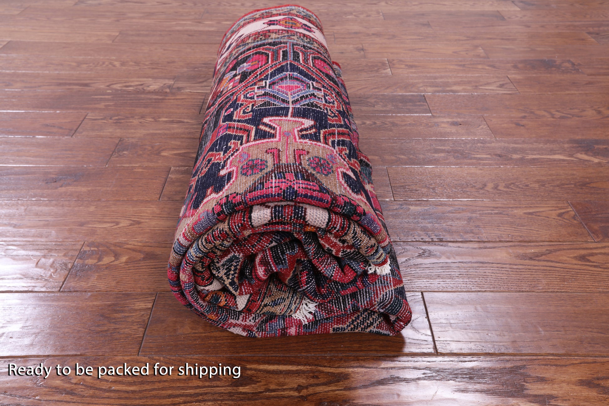 Black New Persian Nahavand Hand Knotted Area Rug - 5' 9" X 9' 0" - Golden Nile