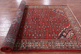 Red New Persian Hamadan Area Rug - 5' 5" X 11' 11" - Golden Nile
