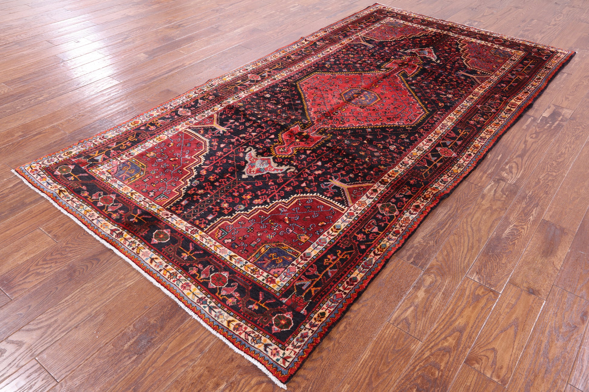 New Authentic Persian Nahavand Area Rug - 5' 1" X 10' 3" - Golden Nile