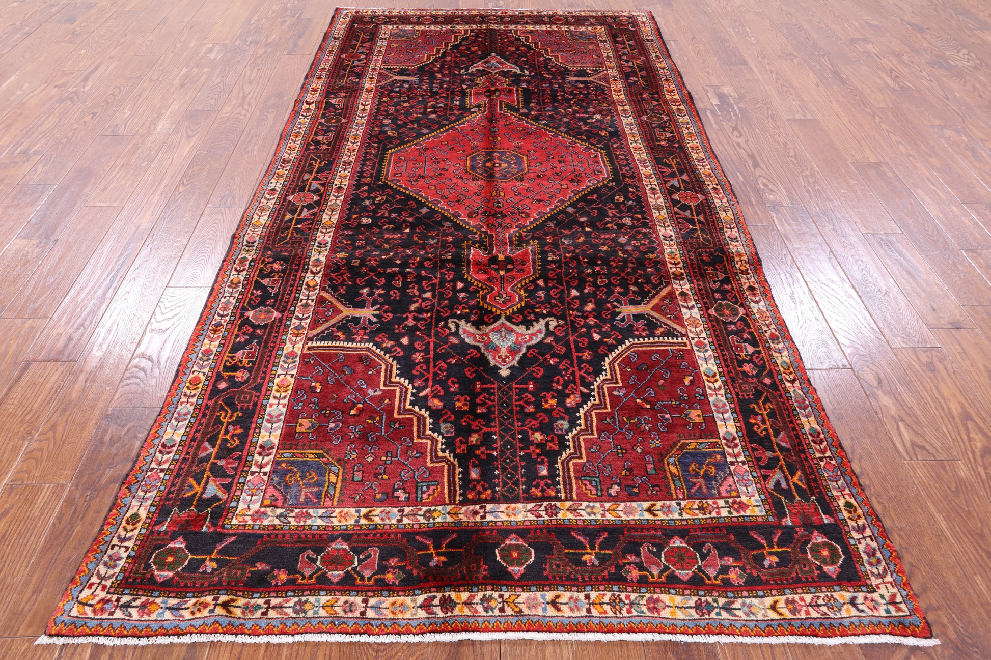 New Authentic Persian Nahavand Area Rug - 5' 1" X 10' 3" - Golden Nile